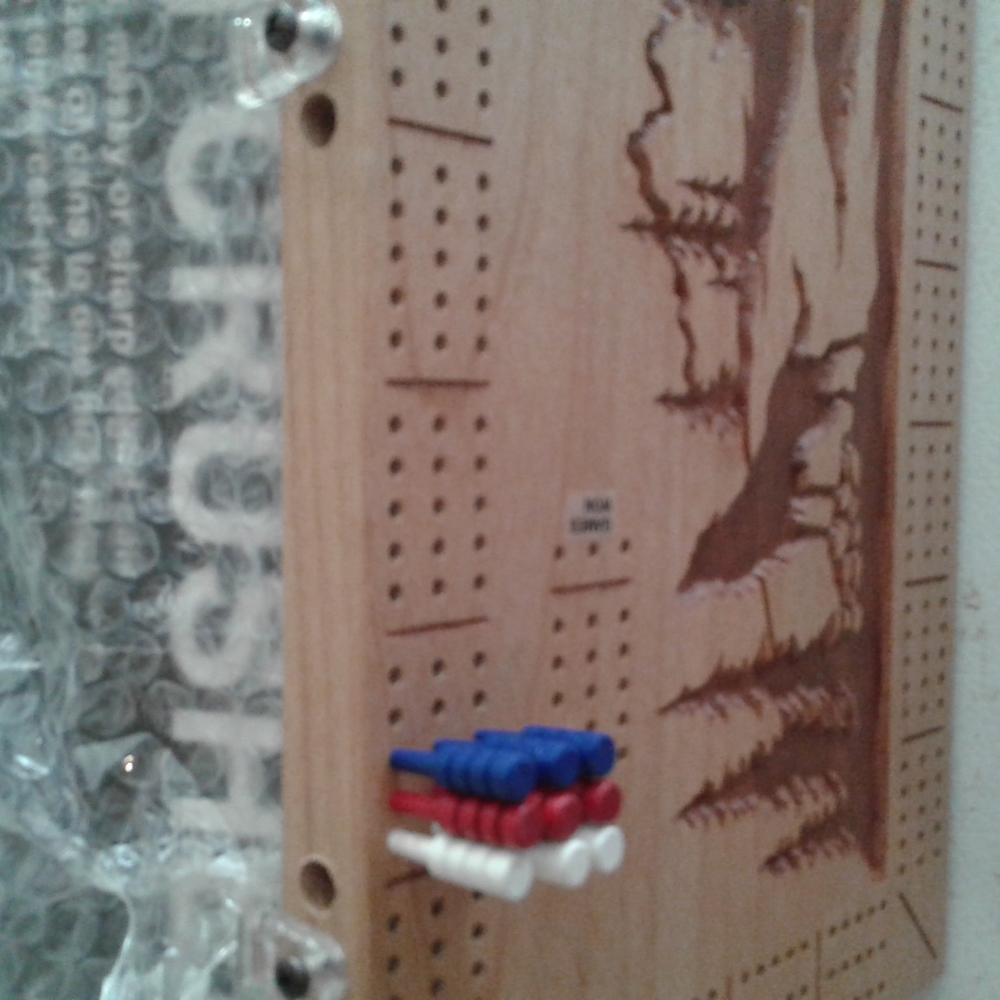 Handmade cribbage board - Picture 4 of 5